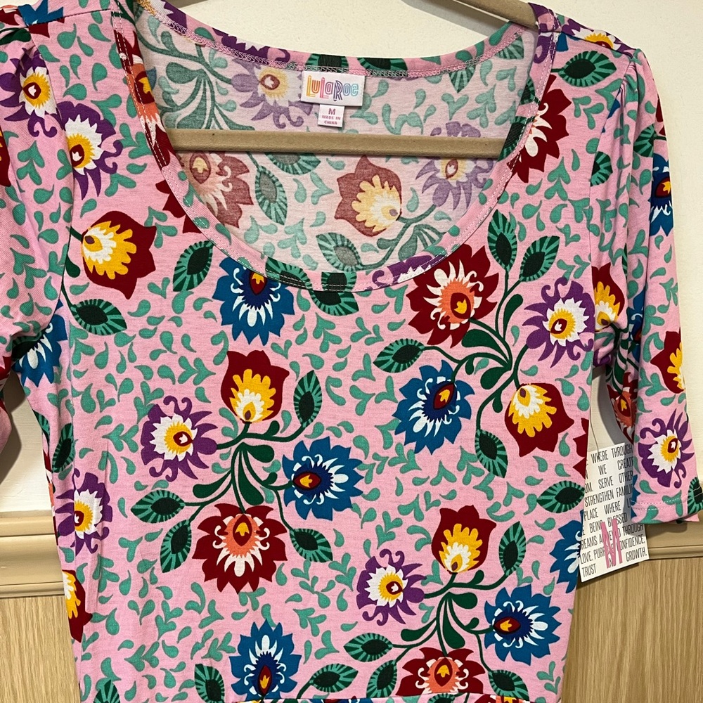 LuLaroe Ana size Medium pink floral